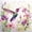 White Purple, variant on Erosebridal Lovely Hummingbird Shower Curtain 72Wx72L,Kawaii Wildlife Bathroom Curtain,White Blue