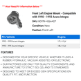 thumbnail image 2 of Front Left Engine Mount - Compatible with 1990 - 1993 Acura Integra 1991 1992, 2 of 2