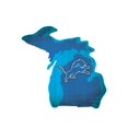 thumbnail image 1 of Detroit Lions Sign Wood Logo State Design, 1 of 1
