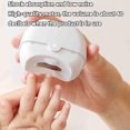 thumbnail image 3 of Automatic Electric Nail Clipper for Adults for Seniors for Men Nail File USB Rechargeable Prevents Nail Chips from Flying (White,61x66x35mm), 3 of 5