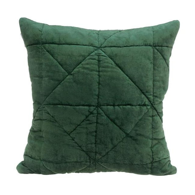 Parkland Collection PILL21396P Zoe Transitional Green Square Throw Pillow