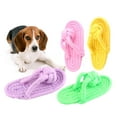 thumbnail image 4 of Pet Boot, Cotton Rope Dog Chew Toy Slipper, Candy Colored Braided Rope Chew for Teeth Cleaning, Puppy Teething Toys for Small Medium Dogs, 4 of 7