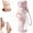 Pink, variant on 2-in-1 Water Bottle with Built-In Foldable Fan, Portable Dual-Drinking Cooling Water Bottle with Fan 3 Speeds USB-C Rechargeable 690ml Cup with Straw for Summer Travel Hiking Beach Outdoors(Pink)