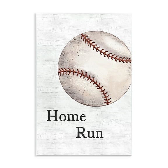 Stupell Industries Home Run Baseball Sports Painting Unframed Art Print Wall Art, 10 x 15