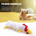 thumbnail image 3 of sunsanly Dog Chew Toy Bite-Resistant Mop Flannel Dog Plaything Doll Toy Cartoon Dog Chick Pig Shape Pet Toy with Built-in Sound Dog Boredom Buster Toy, 3 of 7