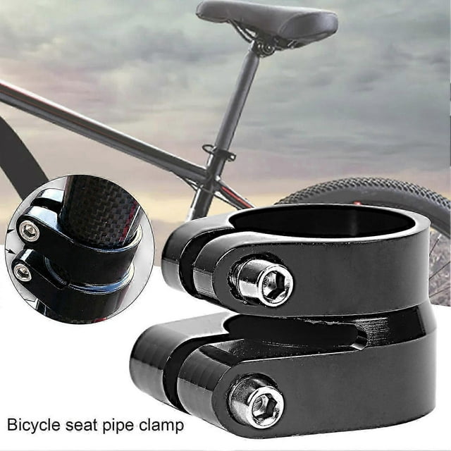 Kaesi Seatpost Clamp Good Toughness Hollow Anti-deformation Tight Thread Aluminum Alloy Double-layer Mountain Road Bike Seat Tube Clip Bike Accessorie