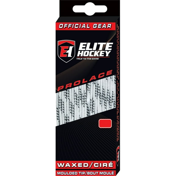 Elite Hockey Prolace Waxed Hockey Laces (White, 96")