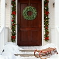 thumbnail image 5 of Christmas Lighted Wreath, 15.7" Battery Operated Artificial Christmas Wreaths for Front Door with Lights, Christmas Decoration for Door Windows Wall, 5 of 7