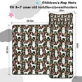 thumbnail image 5 of White Poodle Dog Hawaiian Floral Toddler Nap Mats for Kids Preschool,Sleeping Mat Bag or Kids,Toddler Sleeping Bag,Toddler Nap Mat or Daycare, 5 of 6
