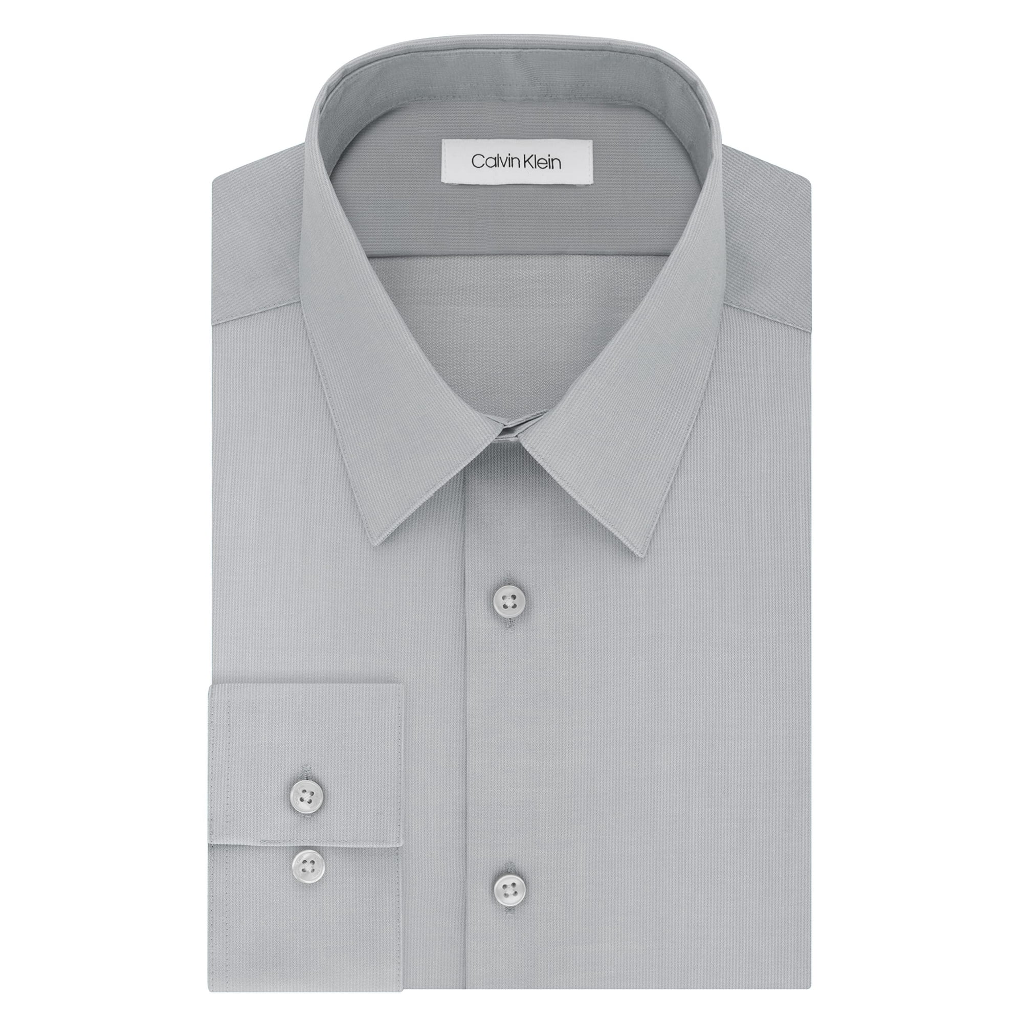 Calvin Klein Men's Dress Shirts Non Iron Slim Fit Solid - Walmart.ca