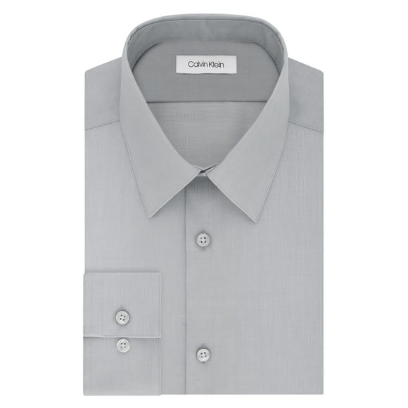 Calvin Klein Men's Dress Shirts Non Iron Slim Fit Solid
