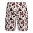 thumbnail image 6 of Naloa Retro Red Black Roses Men's Beach Shorts, Surfing shorts, Swim trunks, Quick Dry Swim Trunks for Surfing Beach Fun - XX-Large, 6 of 9