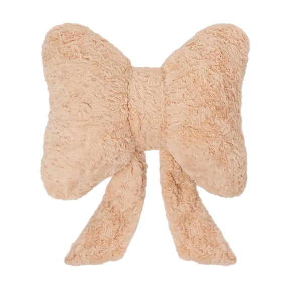 JoyMoreHome Plush Bow Shape Throw Pillow Decor, Cute Soft Cozy Pillow for Livingroom, Bedroom, Sofa, Office
