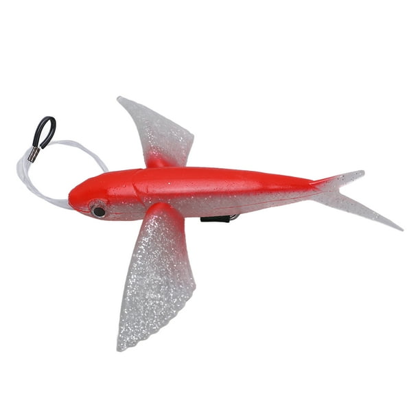 Fishing Accessories,Simulation Flying Fish Bright Flying Fish Yummy Tuna  Lures Striking Appearance 