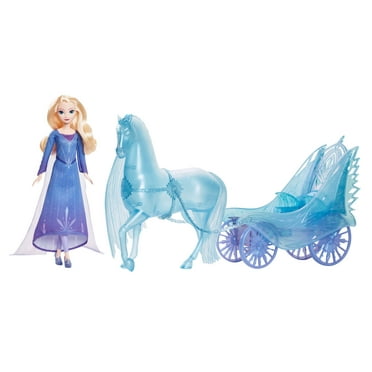 Disney Frozen Elsa Fashion Doll with Dress & Nokk with Adventure Carriage