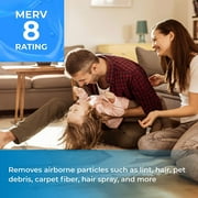 SpiroPure 21X24X1 MERV 8 Pleated Air Filters - Made in USA (6 Pack)