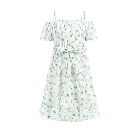

Girls Dress Floral Printed Cropped Trendy Suspender Cute Toddler Girls Sundress Children s Day Gifts