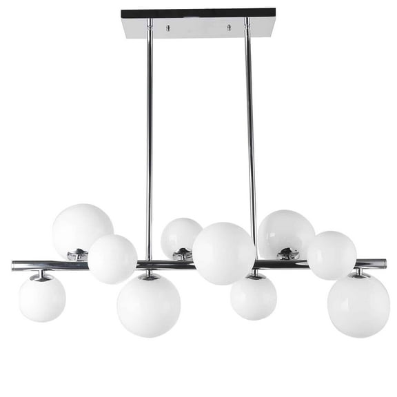 Dainolite 10 Light Horizontal Pendant, Polished Chrome Finish