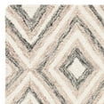 thumbnail image 3 of SAFAVIEH Micro-Loop Steve Geometric Diamonds Wool Area Rug, Grey/Ivory, 2'6" x 4', 3 of 5