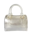 thumbnail image 2 of MIFORINES Bolso de mano con asa superior en forma de almohada de gelatina de verano para mujer, bolso de cristal transparente de Color caramelo, 2 of 5