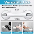 thumbnail image 4 of Shower Foot Rest Wall Pedicure Stool Shaving Legs Bathroom Powerful Suction Cups Stand Small Spaces 12 Inches, 4 of 5