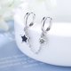 thumbnail image 3 of Sonducket Pendientes de aro de moda delicado pendiente de cadena encantador hermoso cristal de estrella todo-fósforo oreja joyería regalos de navidad Ropa, zapatos y accesorios Miscelánea Sonducket AP016923-00, 3 of 6
