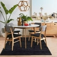 thumbnail image 7 of Yesfashion 6' x 9' Fluffy Area Rug for Living Room Washable Modern Plush Rug Solid Rug Carpet for Nursery Dining Room, Black, 7 of 7