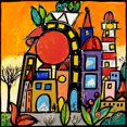 thumbnail image 2 of Wallas 20x20 White Modern Wood Framed Museum Art Print Titled - Calda protezione, 2 of 4