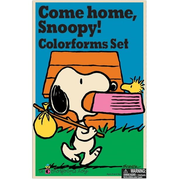 Colorforms(R) Classique Autocollant Adhésif Set-Come Home Snoopy