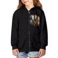 thumbnail image 3 of chaqlin Horse Hoodies for Girls 8-10 Trendy Y2K Zip up Hooded Jacket Boys Long Sleeve Zipper Sweatshirt Kids Hoodie Coat with Pockets Fall Winter Clothes, 3 of 7