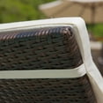 thumbnail image 4 of Lenin Outdoor Wicker Adjustable Armless Chaise Lounge with Cushion - Multibrown and Beige, 4 of 11
