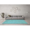 thumbnail image 3 of Ahgly Company Indoor Rectangle Solid Light Blue Modern Area Rugs, 2' x 4', 3 of 4