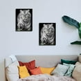 thumbnail image 3 of Black & White Tiger Canvas Wall Art Wild Animal Picture Wall Decoration Blue Eyed Tiger Prints on Canvas for Living Room Bedroom Modern Home Decor Ready to Hang Stretched and Unframed Artwork, 3 of 3