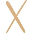 thumbnail image 1 of Wooden Letter X Blank Craft, Paintable 2'' MDF Wood DIY, Snowy, 1 of 3