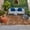 Orange Brown White, variant on Blue Botanical Outdoor Rug for Patio/Deck/Porch, Non-Slip Large Area Rug 6 x 9 Ft, Vintage Floral Plants Branch Indoor Outdoor Rugs Washable Area Rugs, Reversible Camping Rug Carpet Runner