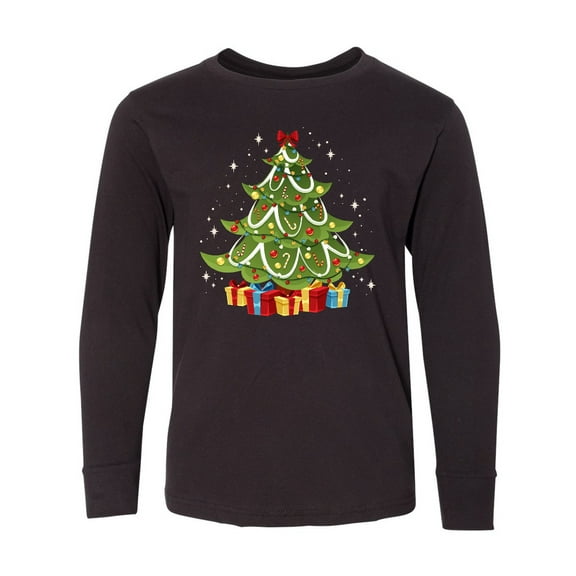 Inktastic Christmas Tree Long Sleeve Youth T-Shirt