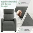 thumbnail image 4 of YRLLENSDAN Recliner Chair for Living Room Winback Single Sofa Massage Recliner Sofa Reading Chair Home Theater Seating Modern Reclining Chair Easy Lounge with Fabric Padded Seat Backrest, Grey, 4 of 7
