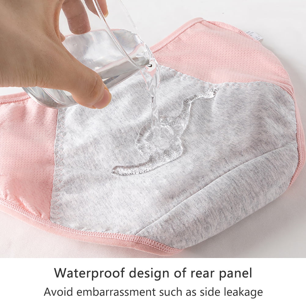 OVLAJ Period Pants 3Pcs Leak Proof Menstrual Panties For Women, L-8Xl Plus  Size Cotton Underwear With Waterproof And Breathable-Blue,Xxl(60-70Kg) :  : Fashion