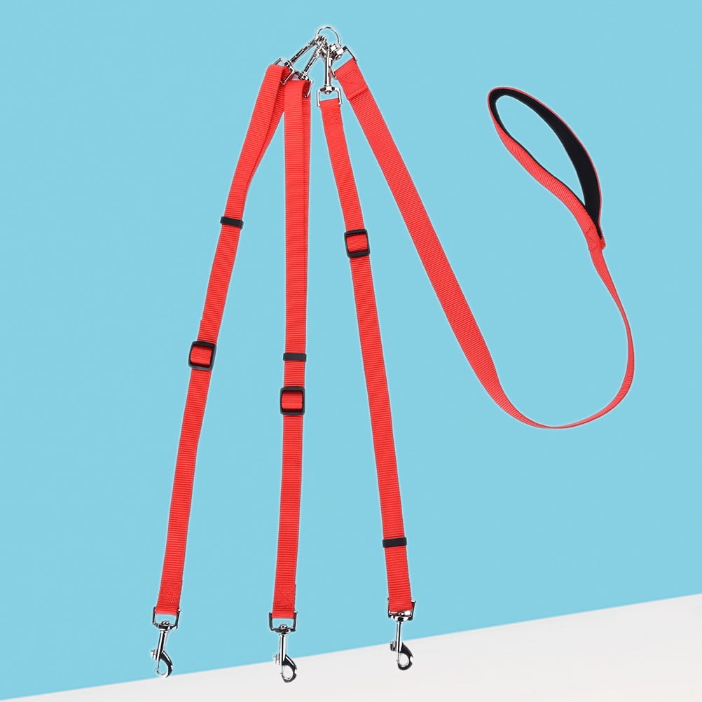 WEUVEB Three Head Heavy Duty PP Dog Training Leash for Small Medium Dogs