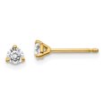 thumbnail image 1 of 14k Yellow Gold 1/4 Carat Round Lab Grown Diamond Stud Earrings Hidden Category Banner, 1 of 6