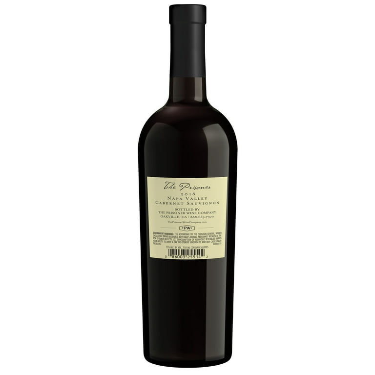The Prisoner Cabernet Sauvignon, Napa Valley, 750ml Bottle, 15