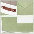 thumbnail image 5 of Fabric Storage Bins Baskets For Shelves 3 Pack Decorative Linen Closet Organizers With Handles For Clothes Home Office Organization, 5 of 7