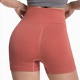 thumbnail image 4 of KPOPLK Biker Shorts for Women High Waist - 8" Workout Shorts with Inner Pocket Yoga Spandex Gym Running Shorts,Brick Red,Size M, 4 of 8