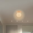 thumbnail image 4 of Gnmfd Entrance Hallway Ceiling Light LED Corridor Light Wooden Small Ceiling Lamp Modern Indoor Lighting for Balcony Cloakroom Living Room Bedroom Hallway Lights for Room Decorations, 4 of 6