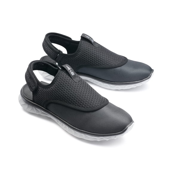 BASS OUTDOOR Men's Hex Action Hiking Shoes – Traction Sole Slip-Ons, Black, 8.5