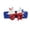 Blue, variant on 4th of July Headbands for Girls Y2k Patriotic Crochet Hairband with Bow Star Hair Clips Independence Day Party Vacation Essentials