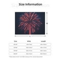 thumbnail image 5 of Uemuo Fireworks3 Printed Throw Blanket for Couch, Fluffy Fuzzy Blankets for Bed, Sofa, Cozy Flannel Faux Fur Blanket-50"x40", 5 of 6