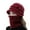 Wine Red, variant on 2Pcs/Set Womens Winter Beanie Hat Scarf, Fleece Lining Warm Knitted Beanie Scarf Hats Cap with Visor