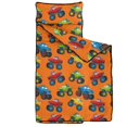thumbnail image 2 of Monster Cartoon Truck Orange Pattern Teens Toddler Nap Mat with Pillow, Sleeping Mat Bag for Preschool Daycare 51"x22", 2 of 6