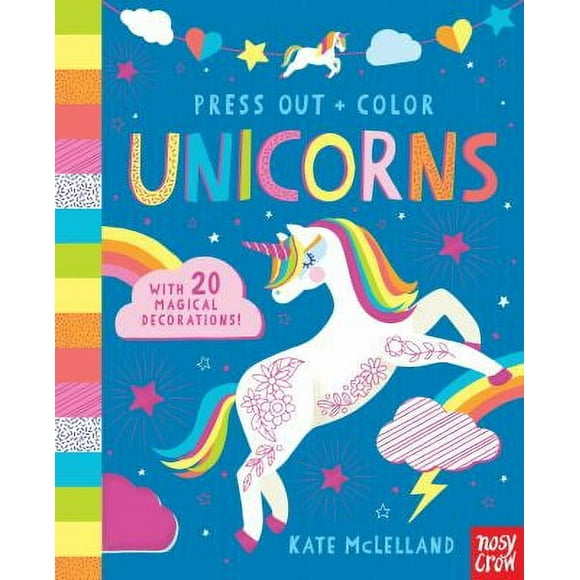 Pre-Owned Press Out and Color: Unicorns (Hardcover) 153620708X 9781536207088